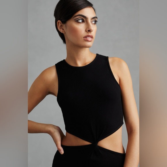 Sundry Cut Out Black Dress - Picture 3 of 5